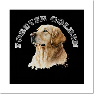 Funny Golden Retriever Posters and Art